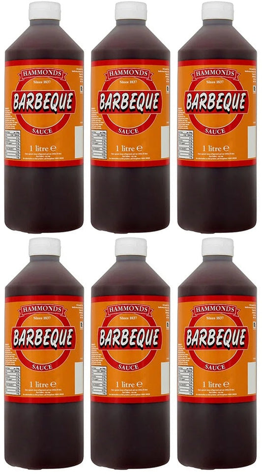 6 x Hammonds Barbecue Sauce 1 Litre