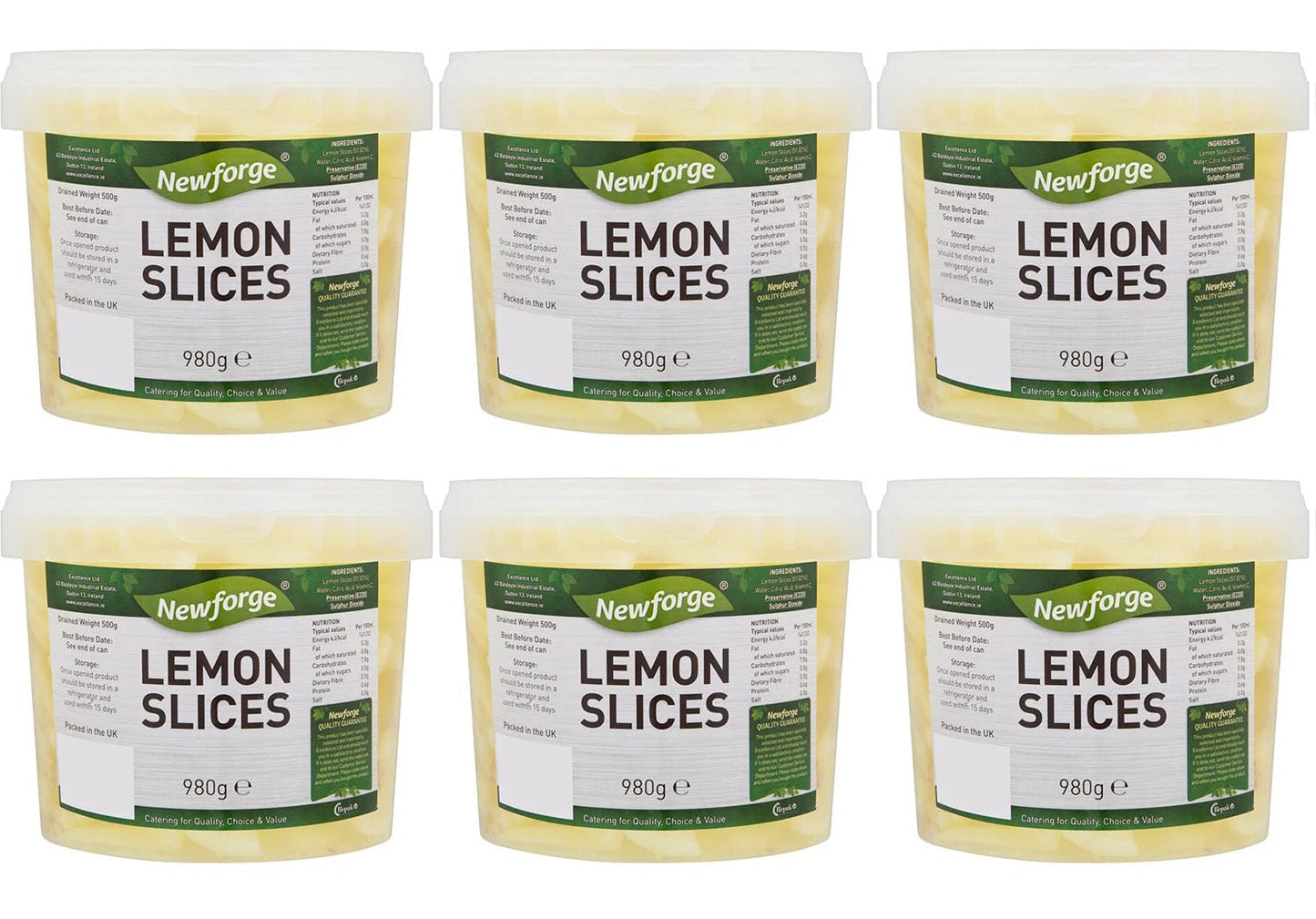 6 x Newforge Lemon Slices 980G