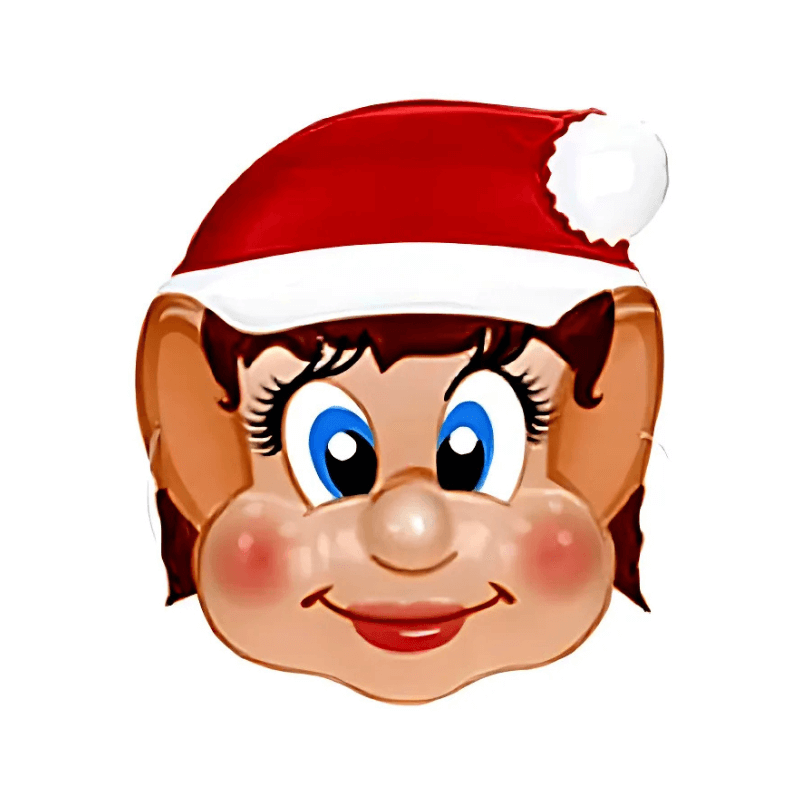 Mrs Elf Christmas Face Mask