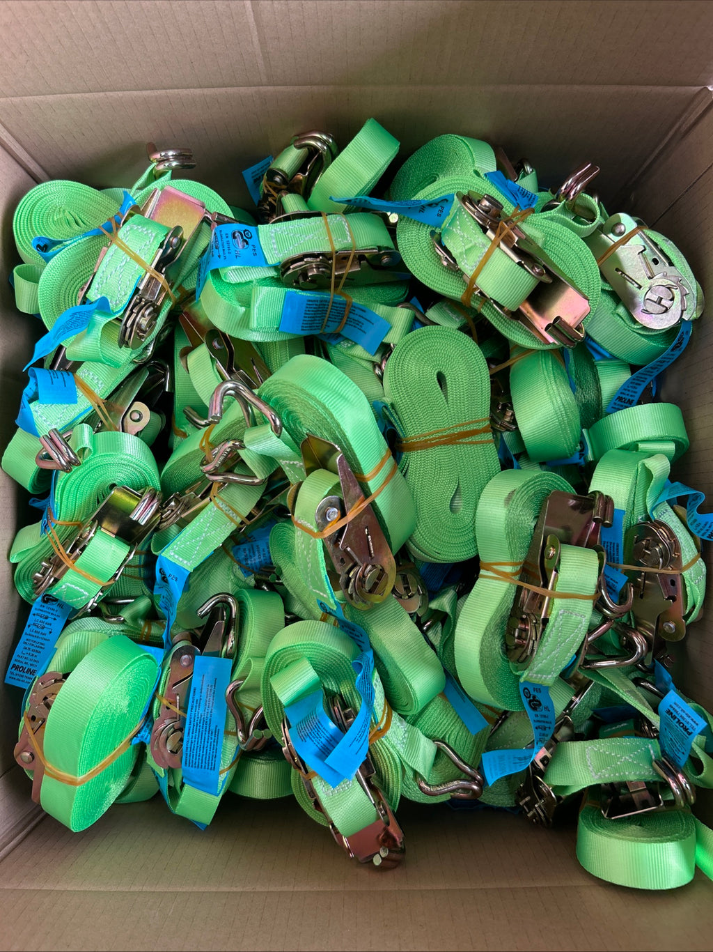 75 x Proline Cargo Lashing Ratchet Straps