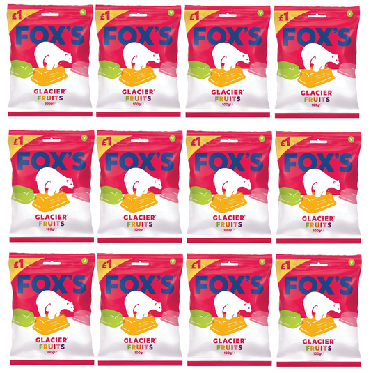 12 x Foxs Glacier Fruit 100G