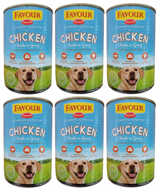 6 X Favour Chicken Chunks Gravy 1240g