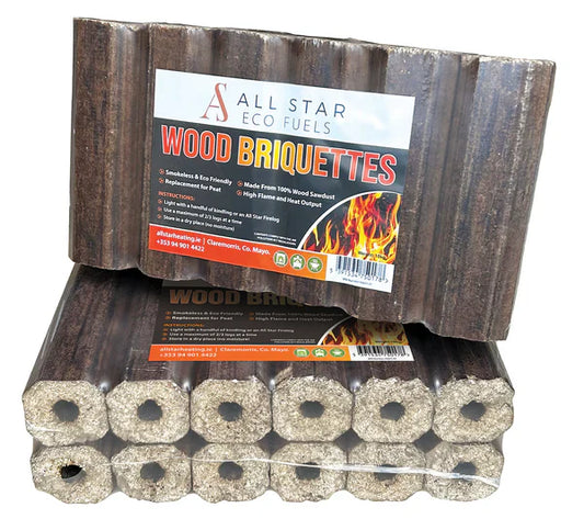 All Star Wood Briquettes 12 Pack - 10KG