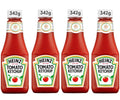 4 x Heinz Tomato Ketchup Squeezy 342 Gr