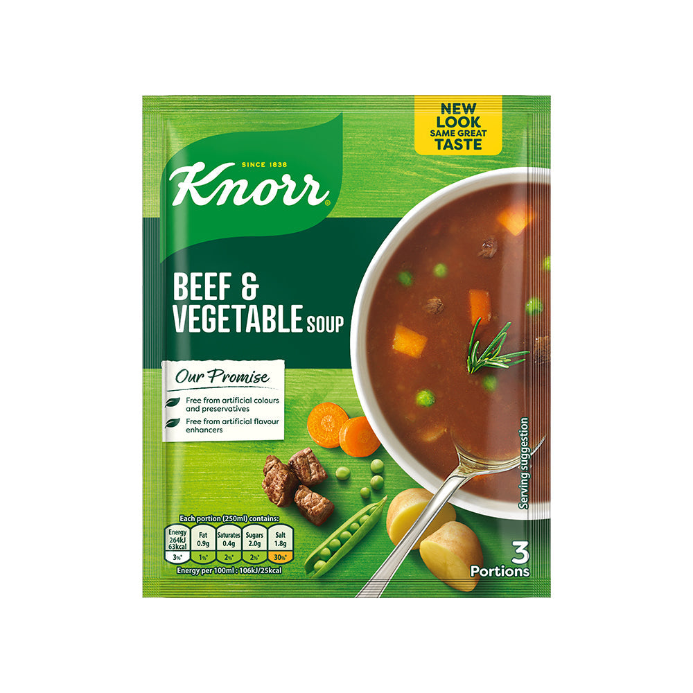 13 x Knorr Beef & Vegetable Soup 53G
