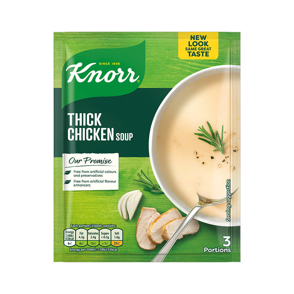 13 x Knorr Thick Chicken Soup 55g