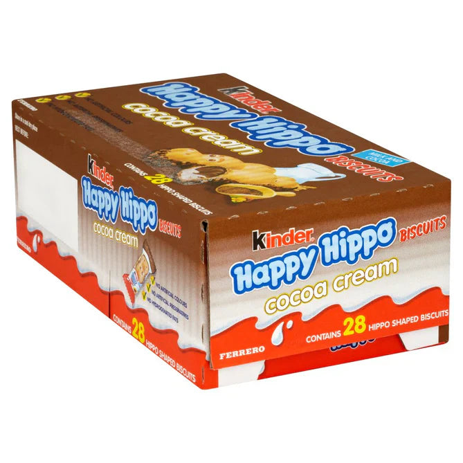 28 x Kinder Happy Hippo Chocolate Biscuit 20.7G