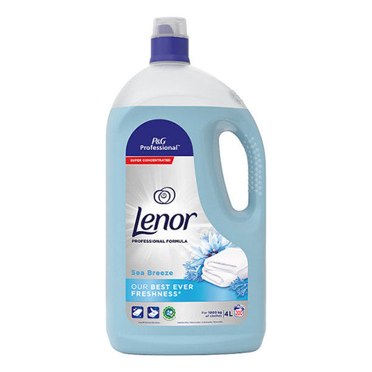 3 x Lenor Professional Sea Breeze Fabric Softener 200 Washes 4L