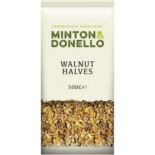 6 x Minton & Donello Walnut - Halves - 500g