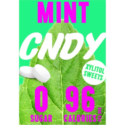 7 x CNDY Mint Sugar Free Sweets - 40g