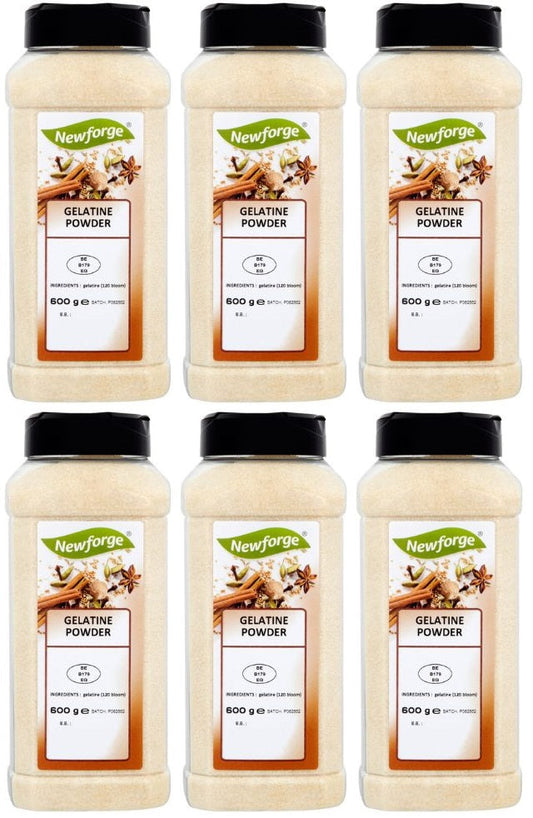 6 x Newforge Gelatine Powder 600G