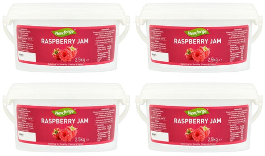 4 x Newforge Raspberry Jam 2.5Kg