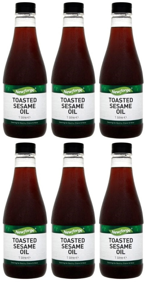 6 x Newforge Toasted Sesame Oil 1 Litre