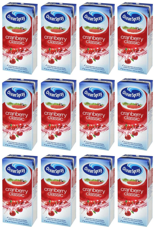 12 x Ocean Spray Cranberry Classic 1 Litre