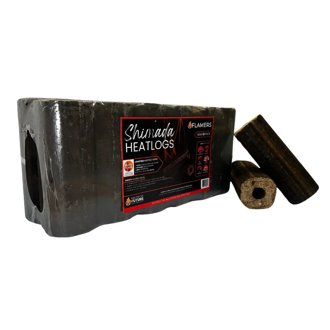 Flamers Shimada Heat Logs - 12 PACK