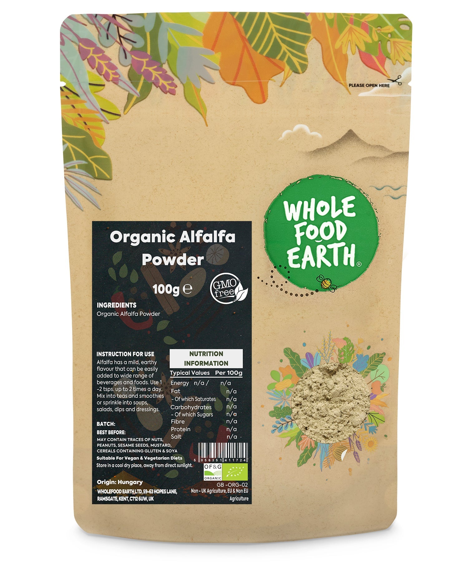 Organic Alfalfa Powder