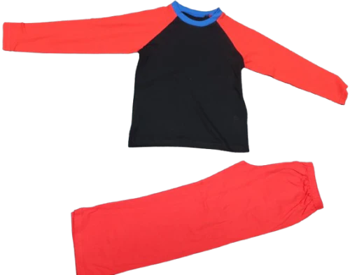 P1017 PLAIN PYJAMAS 7-8 YEARS