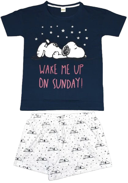 P1037 SNOOPY SHORTS TEEN/ADULT UK S - 8-10