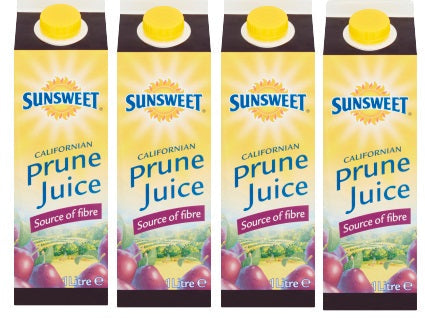 4 x Sunsweet Prune Juice 1L