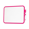 Pink Dry-Erase Whiteboard With Marker & Rubber