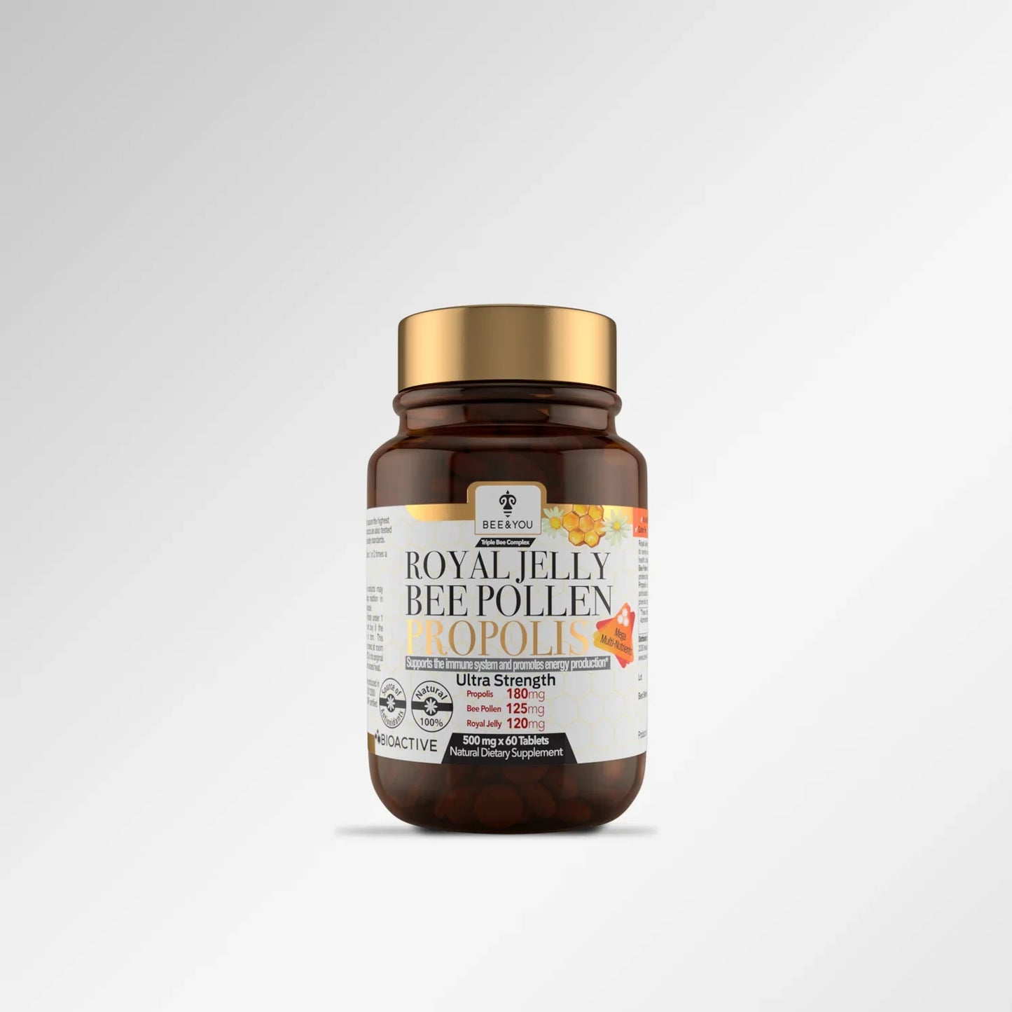 Bee&You Royal Jelly Propolis Bee Pollen Tabs - 30g