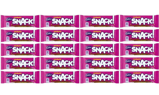 20 x Cadbury Snack Sandwich 22Gm