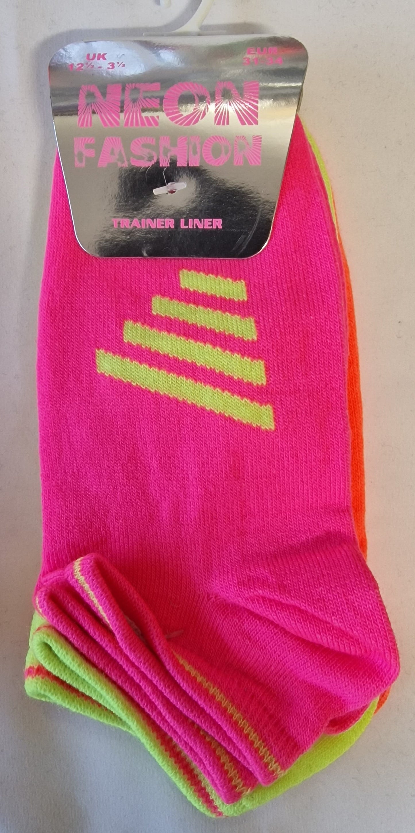 SO16 NEOAN TRAINER SOCKS 3PK UK 12.5-3.5
