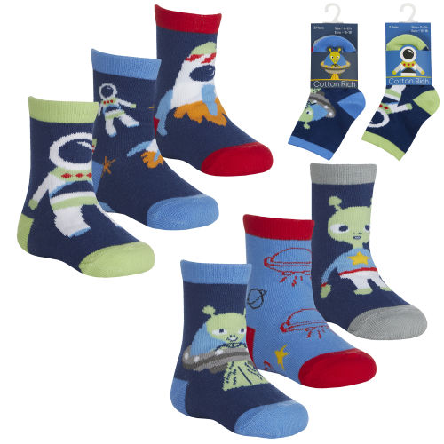 SO27 BABY SOCKS 3PK UK 0 - 5.5