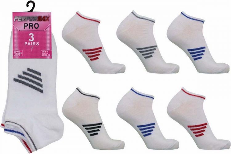 SO9 TRAINER SOCKS 3PK UK 4-6