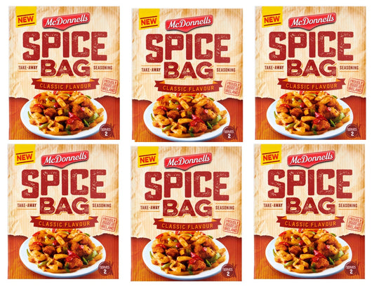 6 x Mcdonnells Spice Bag Original 40G