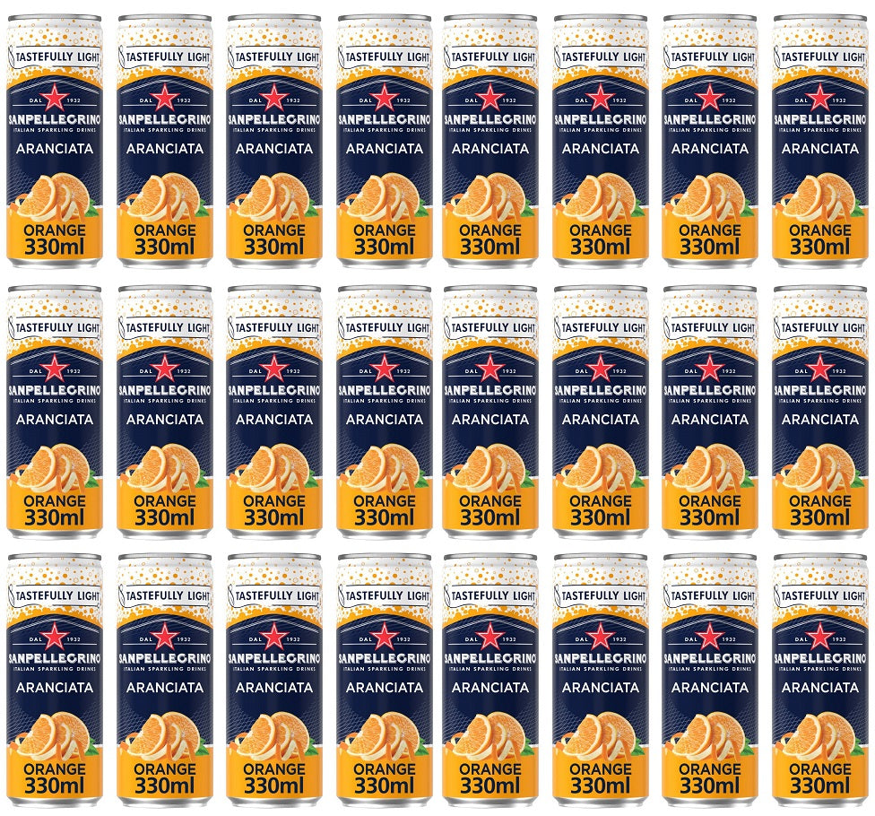 24 x Sanpellegrino Sparkling Orange Beverage 33Cl