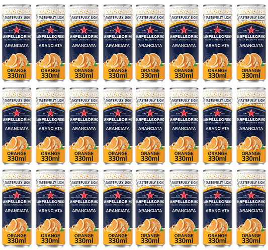 24 x Sanpellegrino Sparkling Orange Beverage 33Cl
