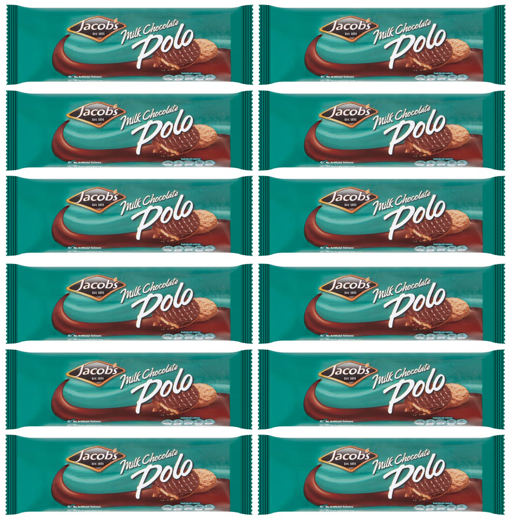 12 x Jacobs Milk Chocolate Polo 250G