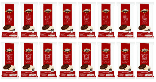 16 x Jacob's 6 Dark Chocolate Rice Cakes 90G