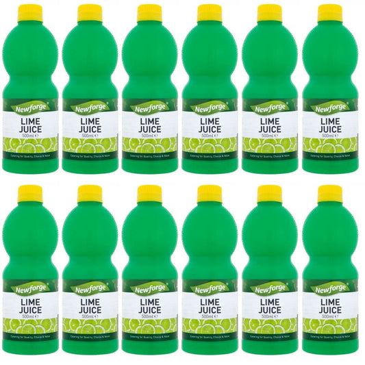 12 x Newforge Lime Juice 500Ml