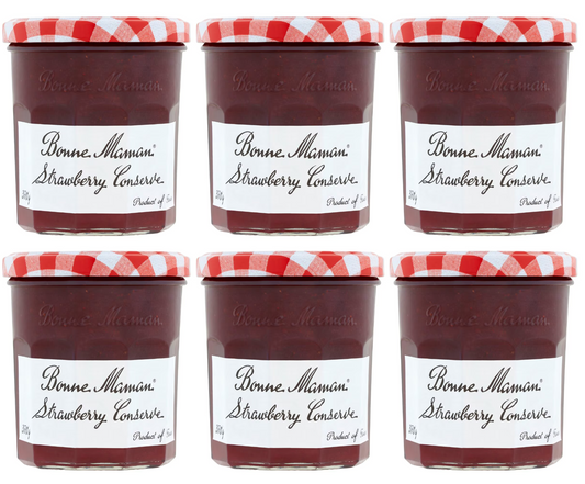 6 x Bonne Maman Strawberry Jam 370G
