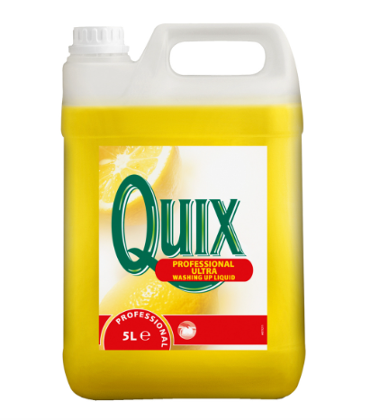12 x Quix Wash Up Liquid 5L- Pro Formula