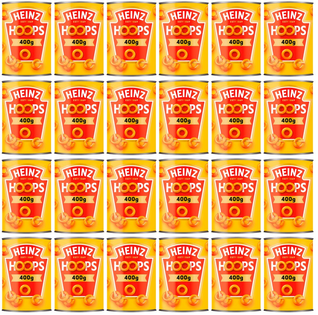 24 x Heinz Hoops 400G