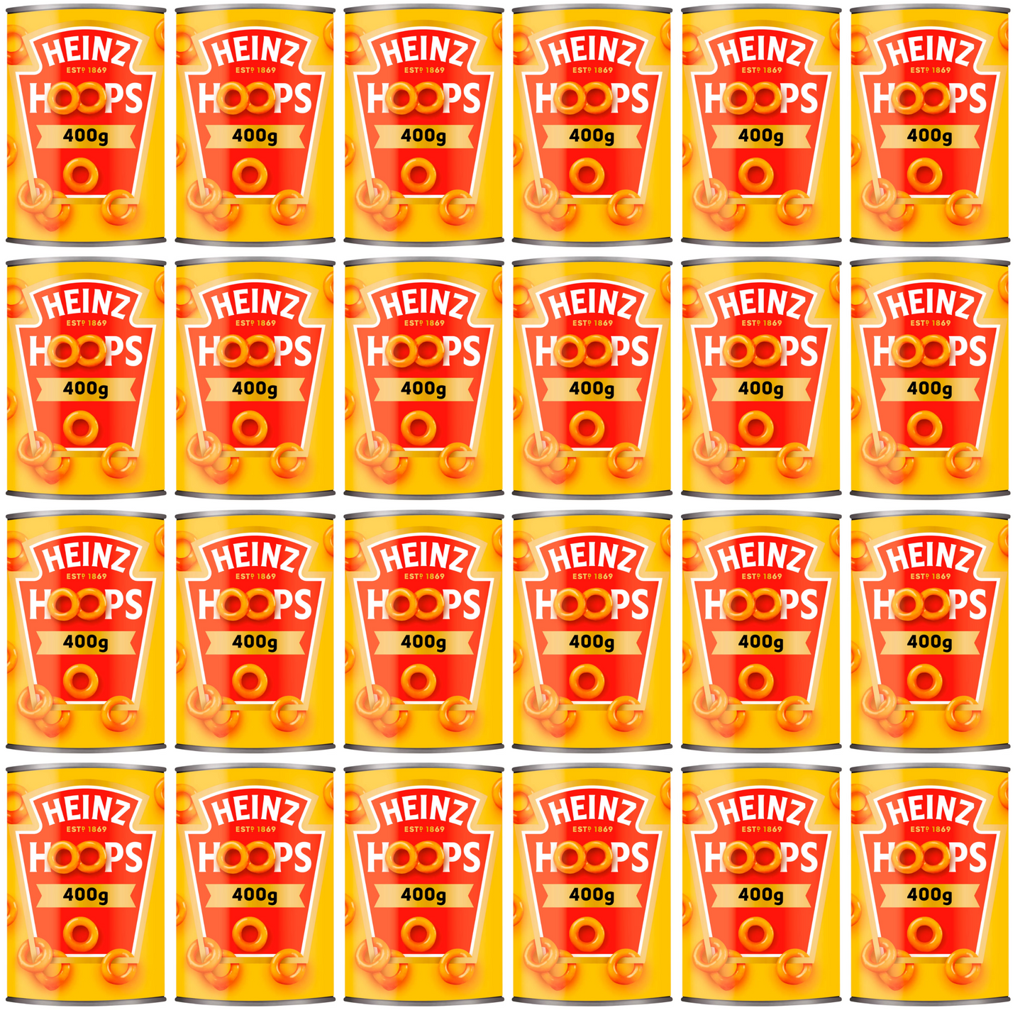 24 x Heinz Hoops 400G