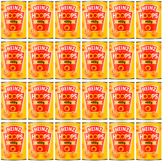 24 x Heinz Hoops 400G