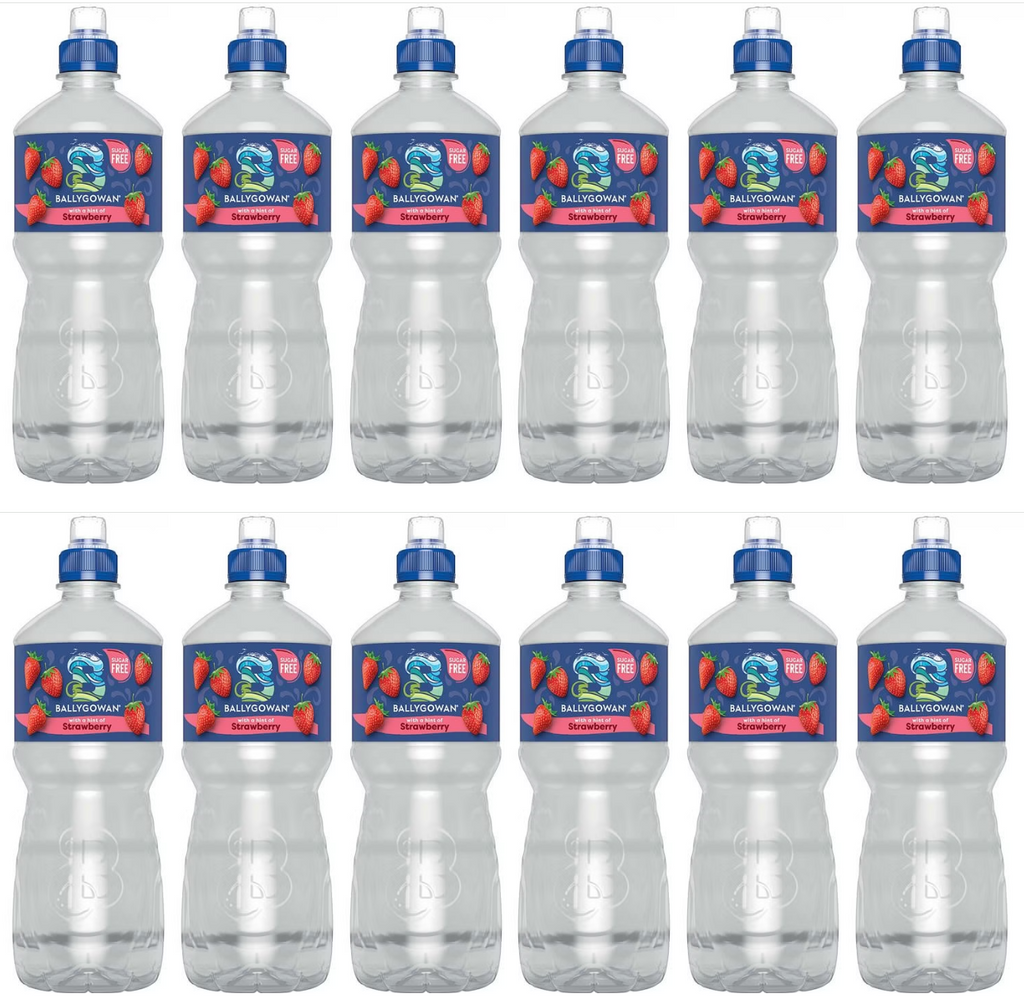 12 x Ballygowan Hint Of Fruit Strawberry 750Ml