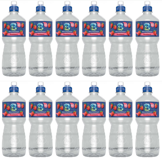 12 x Ballygowan Hint Of Fruit Strawberry 750Ml