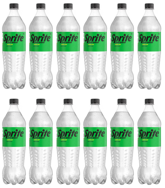 12 x Sprite Zero Sugar Lemon-Lime 1L