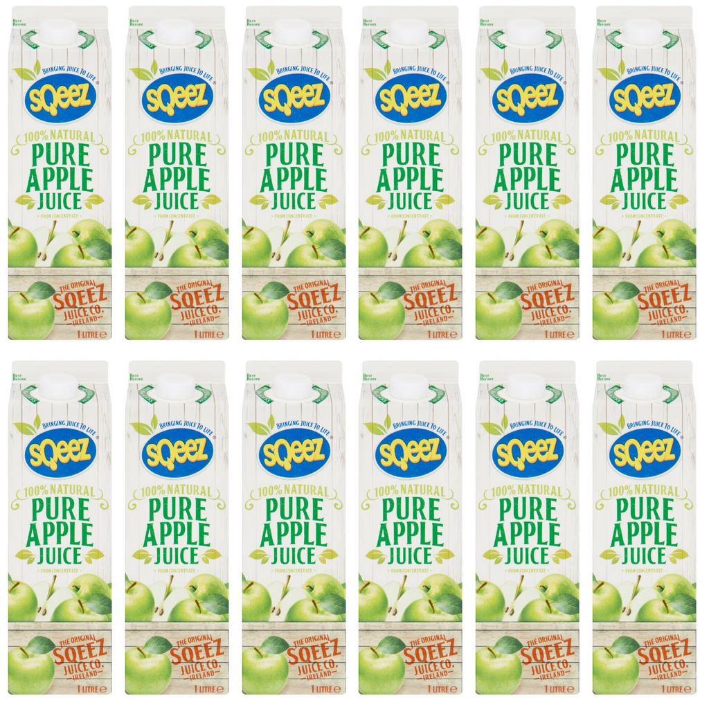 12 x Sqeez Pure Apple Juice 1 Litre