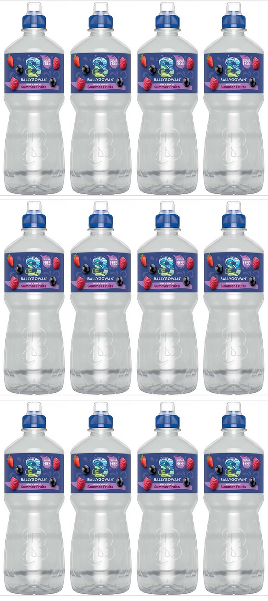 15 x Ballygowan Hint Of Fruit Summer Fruits 750Ml