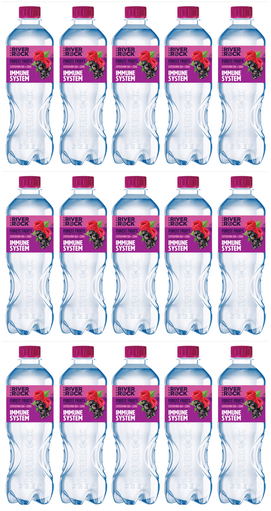 15 x Deep Riverrock Forest Fruits Sparkling Water Drink 500Ml