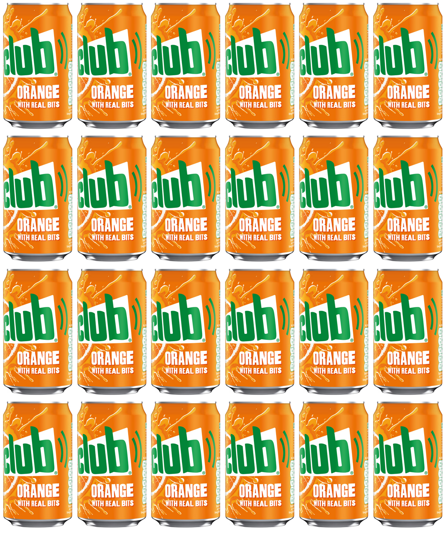 24 x Club Orange With Real Bites 330Ml