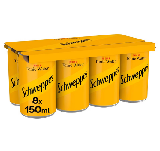 3 x Schweppes Indian Tonic Water 8 X 150Ml