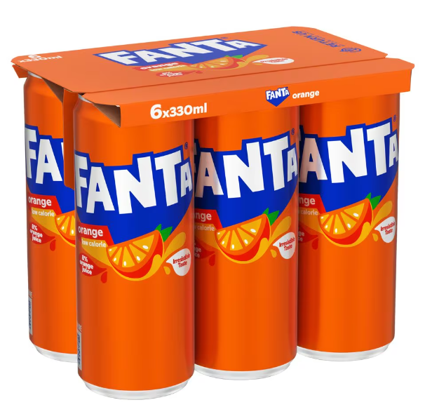 4 x Fanta Orange 6 X 330Ml