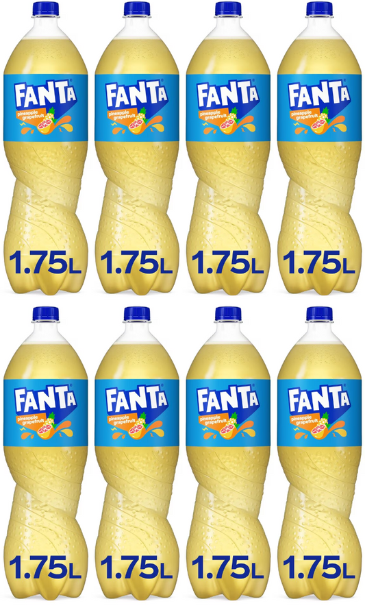 8 x Fanta Pineapple Grapefruit 1.75L